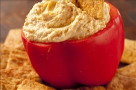 HummuswithRedPepperampCrackers.jpg - image